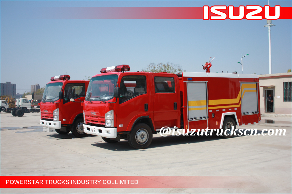 3500L ELF ISUZU Water Foam Fire Fighting Trucks