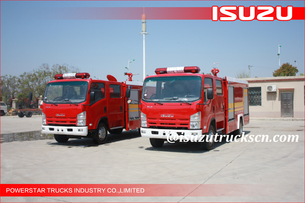 3500L ELF ISUZU Water Foam Fire Fighting Trucks