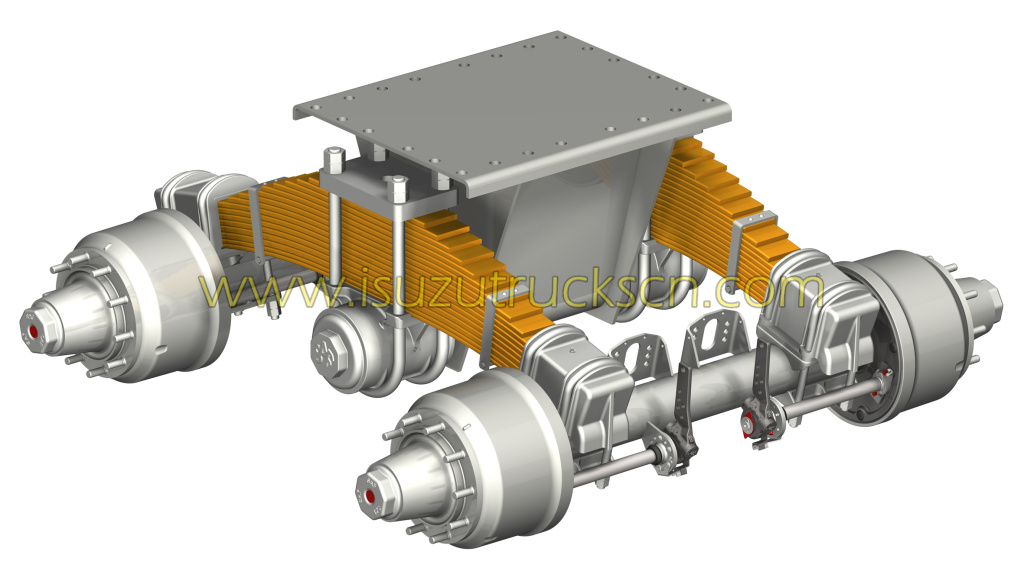 2016 new low price 30-40 ton flatbed trailer tandem bogie axle