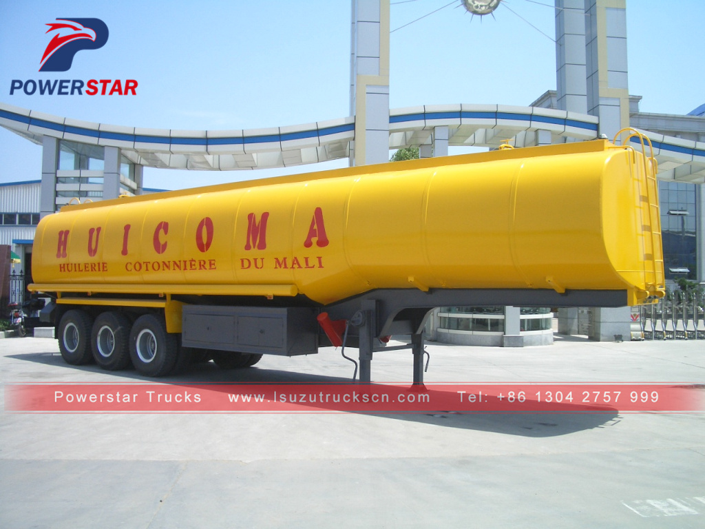 Factory high quality oil transport fuel tanker semi trailer 45000 liters fuel tank trailer