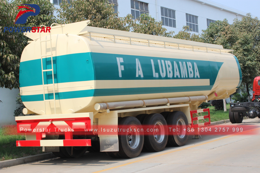 Factory high quality oil transport fuel tanker semi trailer 45000 liters fuel tank trailer