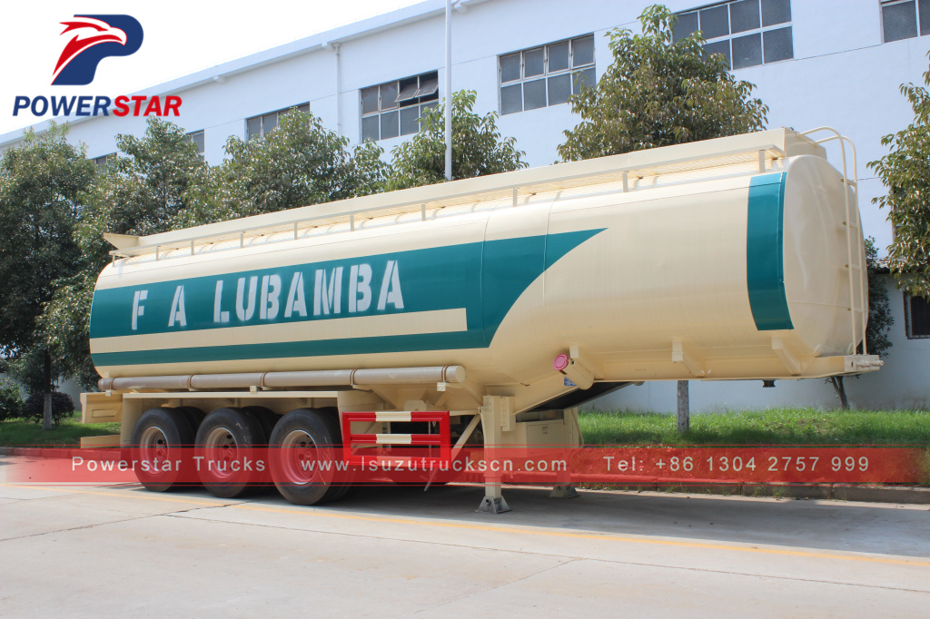 Factory high quality oil transport fuel tanker semi trailer 45000 liters fuel tank trailer