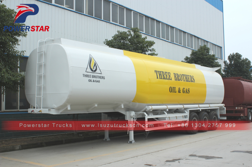 Factory high quality oil transport fuel tanker semi trailer 45000 liters fuel tank trailer