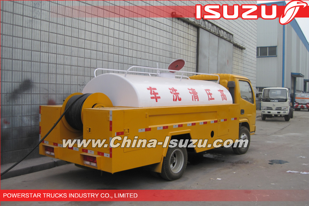 3000L Isuzu high pressure sewer jetting truck