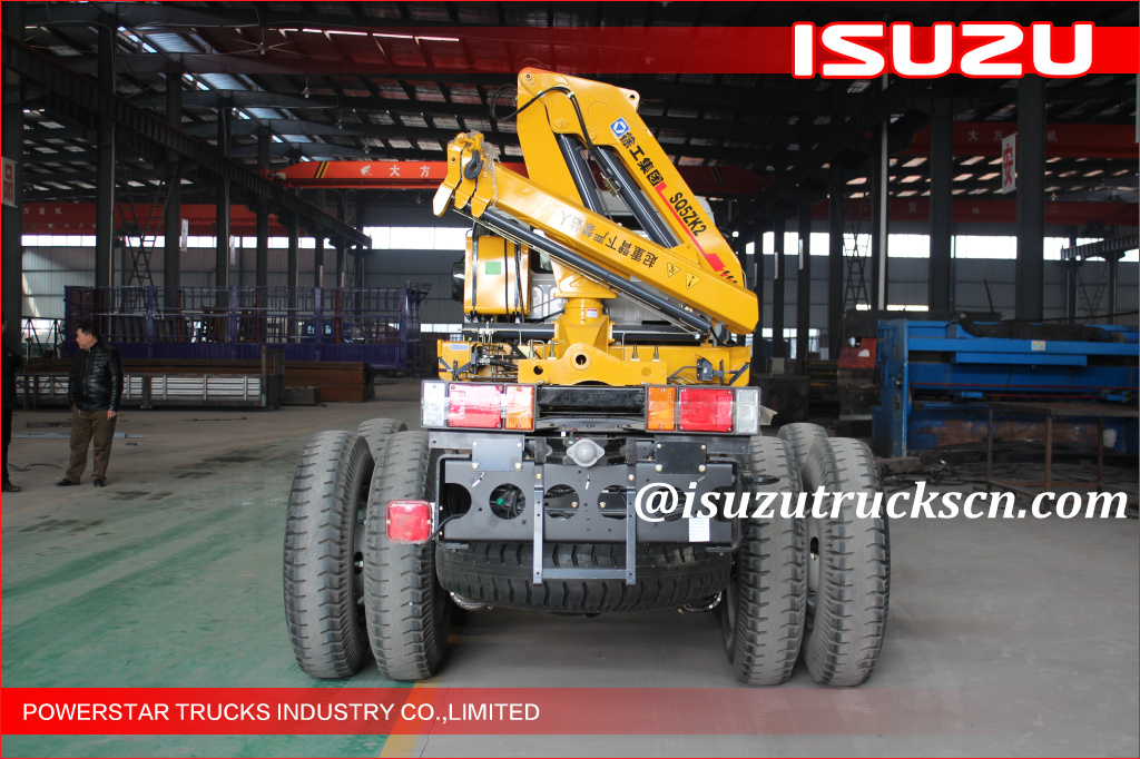  10 wheels Heavy Duty Isuzu Knuckle Boom Truck Crane, ISUZU Crane trucks