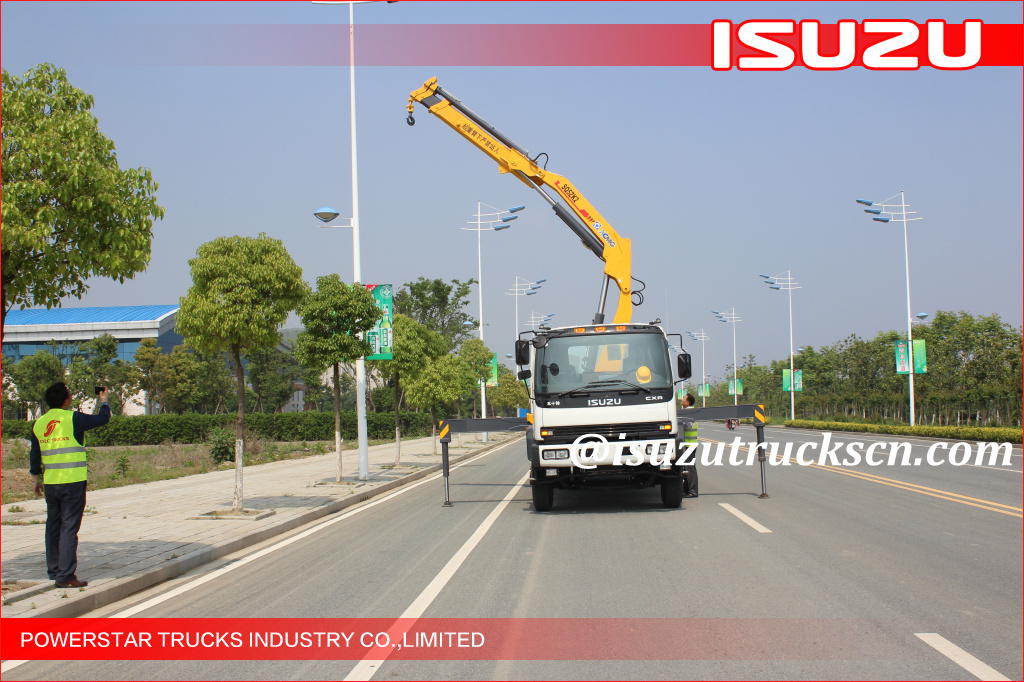  10 wheels Heavy Duty Isuzu Knuckle Boom Truck Crane, ISUZU Crane trucks