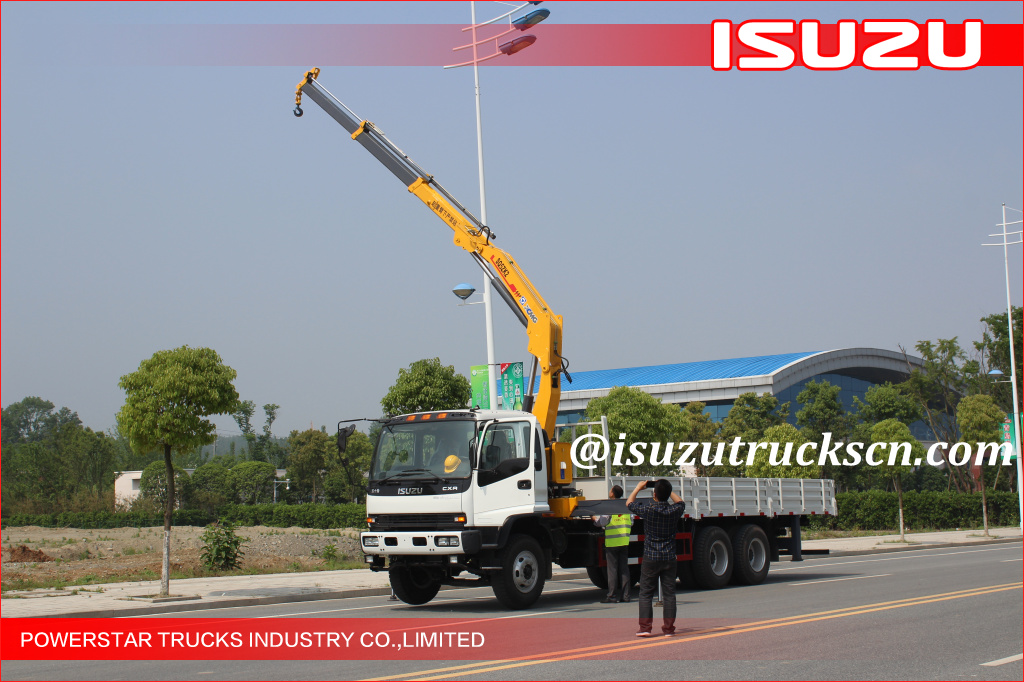  10 wheels Heavy Duty Isuzu Knuckle Boom Truck Crane, ISUZU Crane trucks