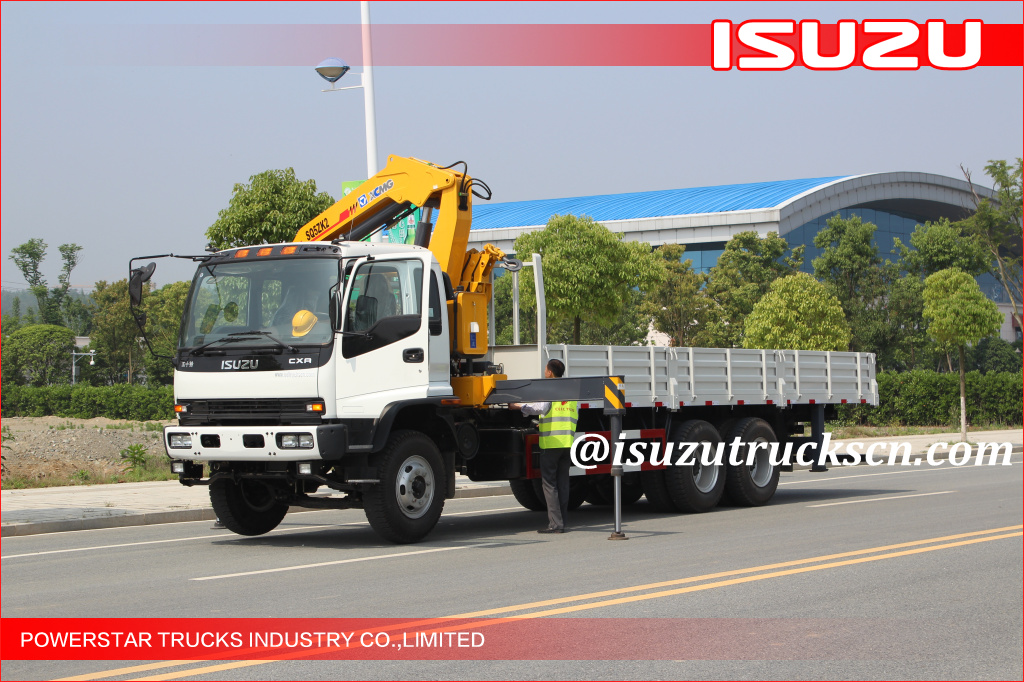  10 wheels Heavy Duty Isuzu Knuckle Boom Truck Crane, ISUZU Crane trucks