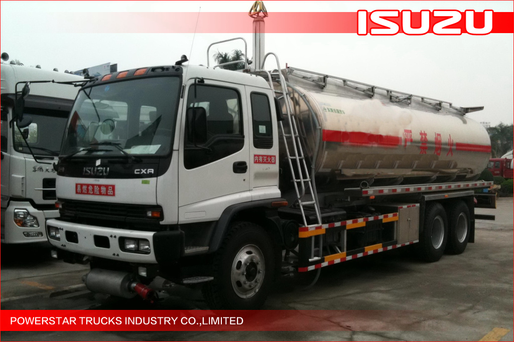 20000L Custom Aluminum Alloy Fuel Oil Tank Truck Isuzu 