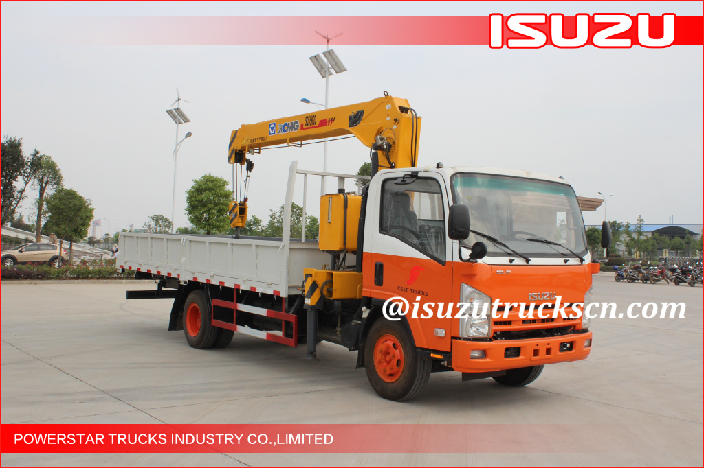 5Ton Isuzu Cargo body with Crane for ROKO Rwanda