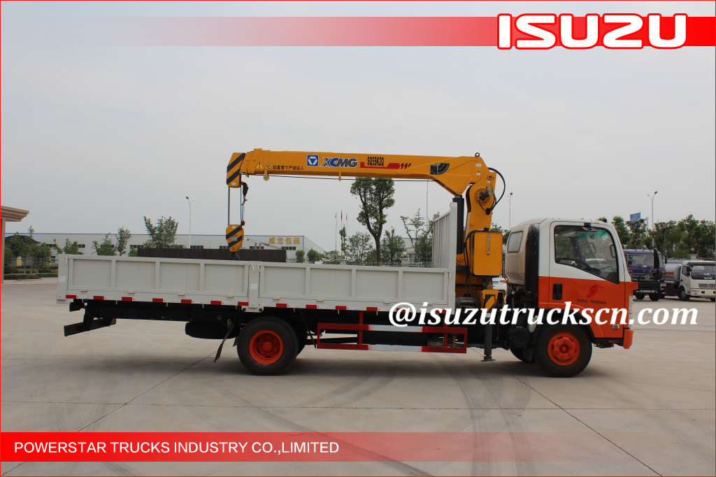 5Ton Isuzu Cargo body with Crane for ROKO Rwanda