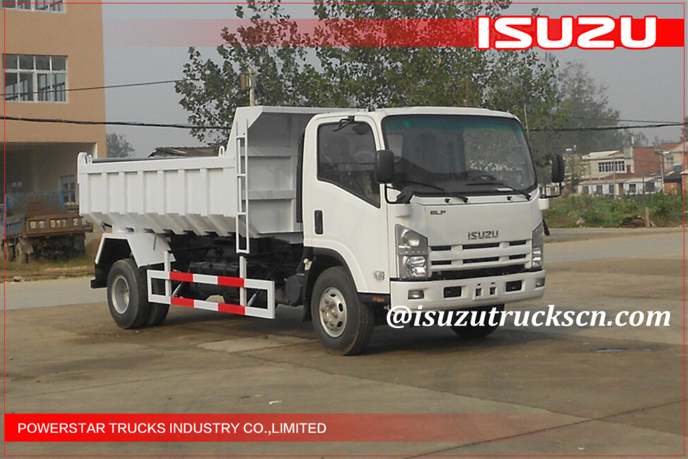 5Ton Japanese 700P Elf Isuzu tipper trucks 6wheels