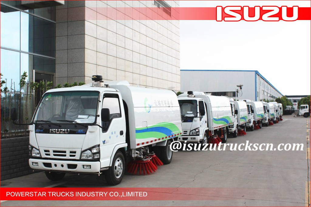 2units Isuzu road sweeper truck For Nigeria Lagos city clean