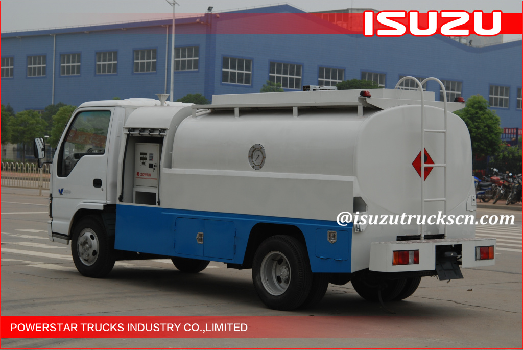 4000L Isuzu Fiscal Refuel Tank Truck for Gasoline/Light Diesel Delivery