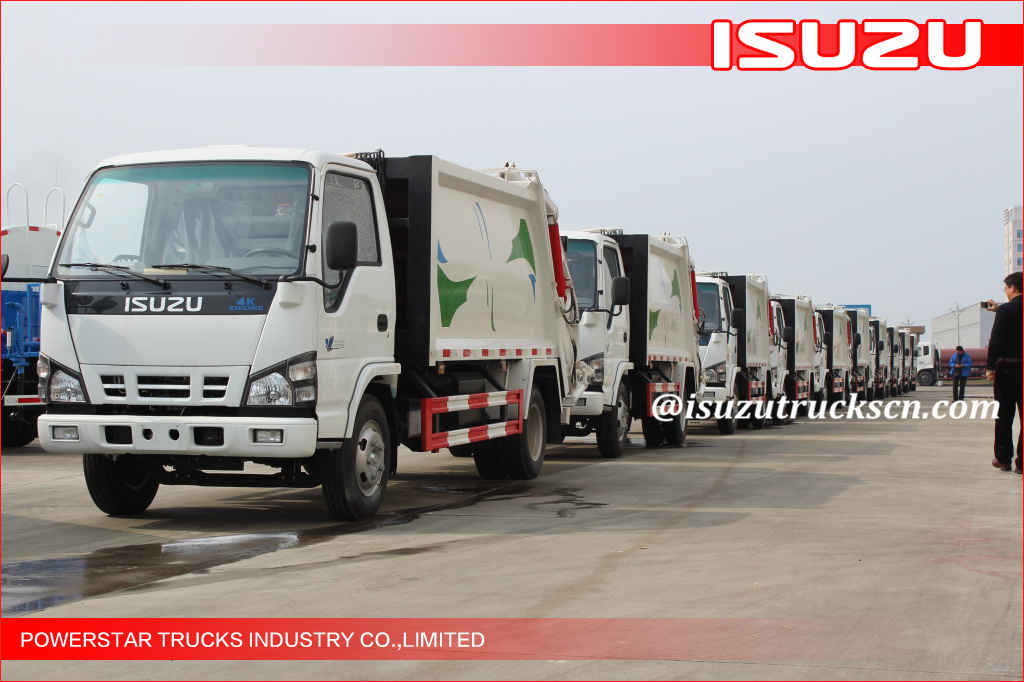 Heavy 4X2 ISUZU 5tons Compression Garbage Truck 8m3 Garbage Compactor Truck Compactor Garbage Station Truck