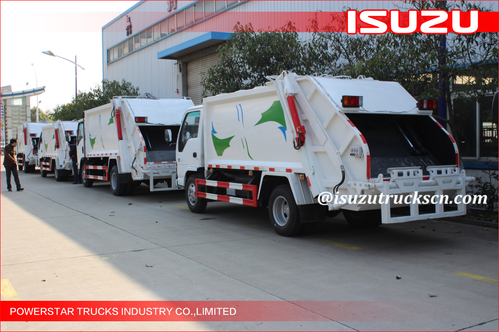 Heavy 4X2 ISUZU 5tons Compression Garbage Truck 8m3 Garbage Compactor Truck Compactor Garbage Station Truck