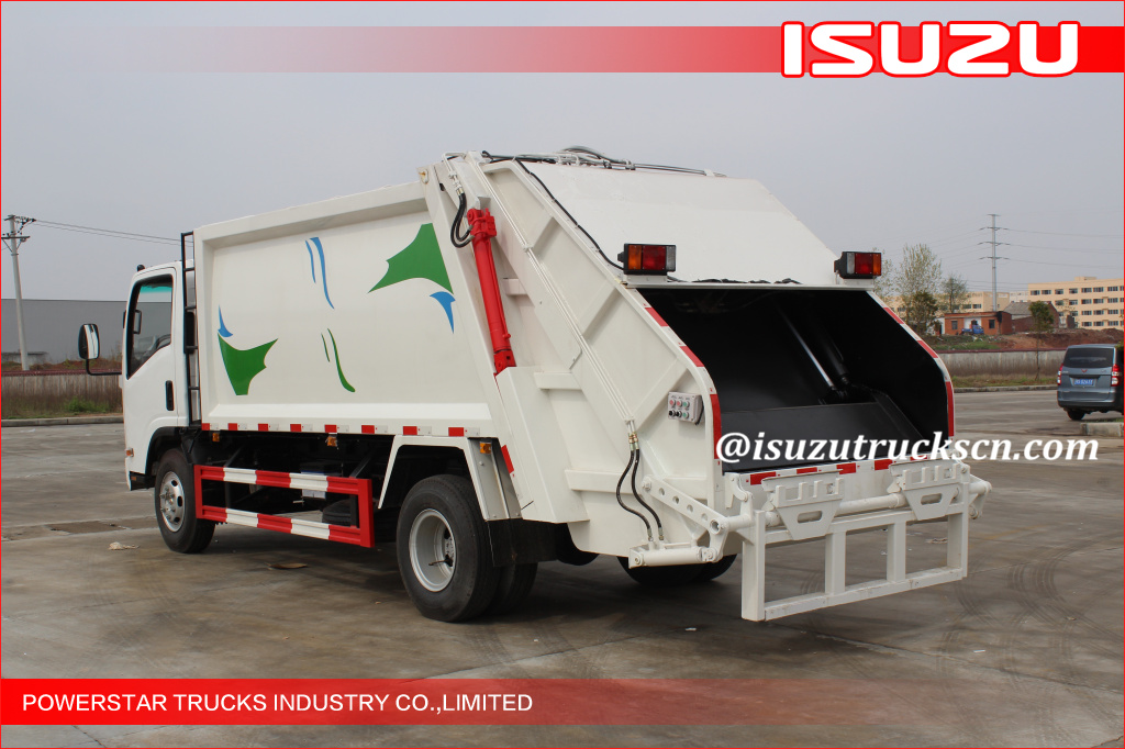 Heavy 4X2 ISUZU 5tons Compression Garbage Truck 8m3 Garbage Compactor Truck Compactor Garbage Station Truck