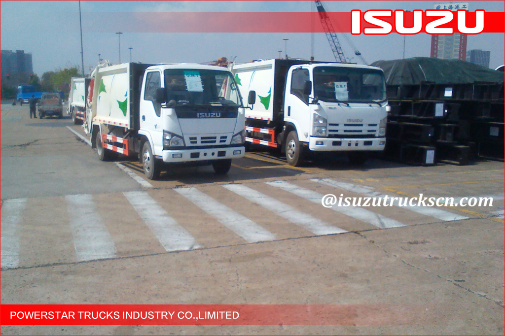 Heavy 4X2 ISUZU 5tons Compression Garbage Truck 8m3 Garbage Compactor Truck Compactor Garbage Station Truck