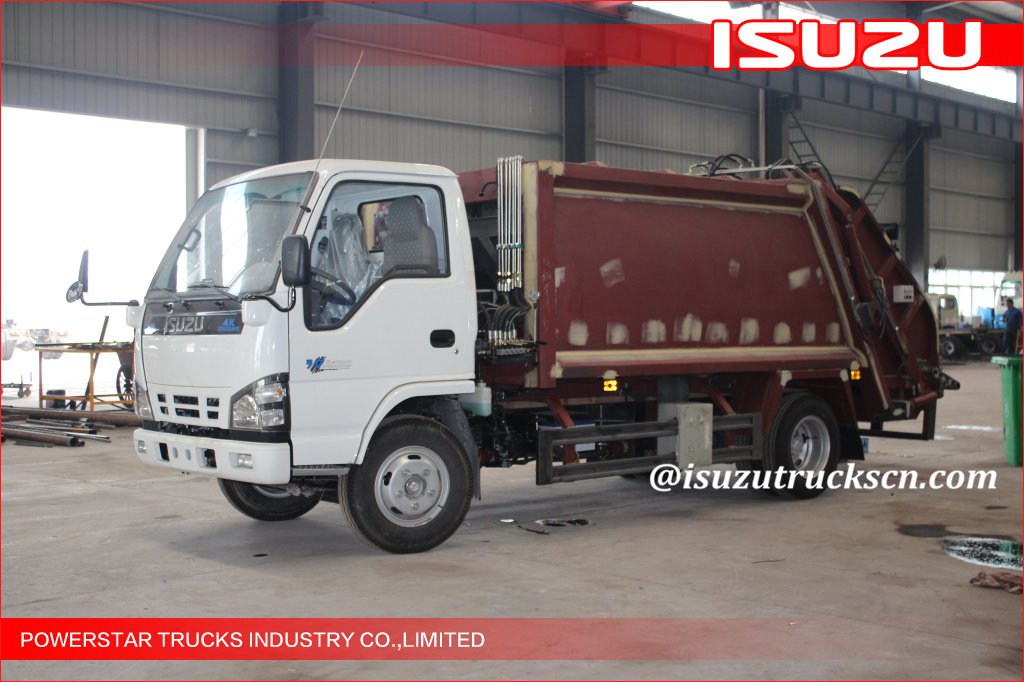 3tons ISUZU Rubbish Compressed Truck with 4KH1 engine