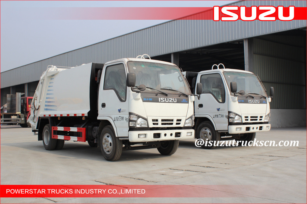 3tons ISUZU Rubbish Compressed Truck with 4KH1 engine