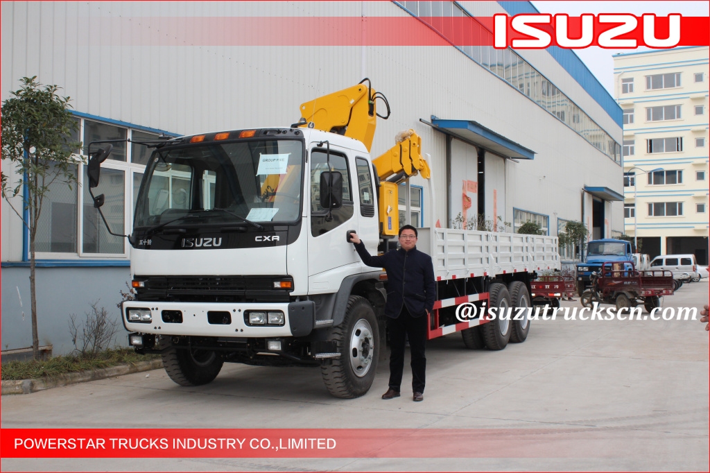 SQS300 V ISUZU Telescopic Boom Truck Crane Mounted With12000 kg Crane