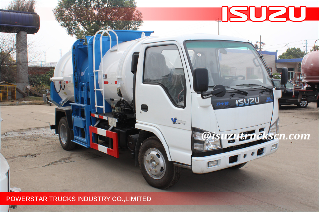 3ton isuzu Mobile Kitchen Garbage Truck food waste collection vehicle Isuzu