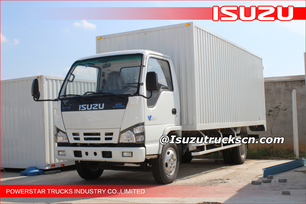 Isuzu ELF 4X2 light duty van type truck 3T van cargo truck