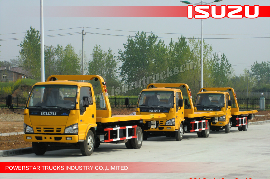 ISUZU road wrecker, tow truck, police rescue truck, isuzu breakdown truck, recovery truck, Isuzu flatbed tow truck, 