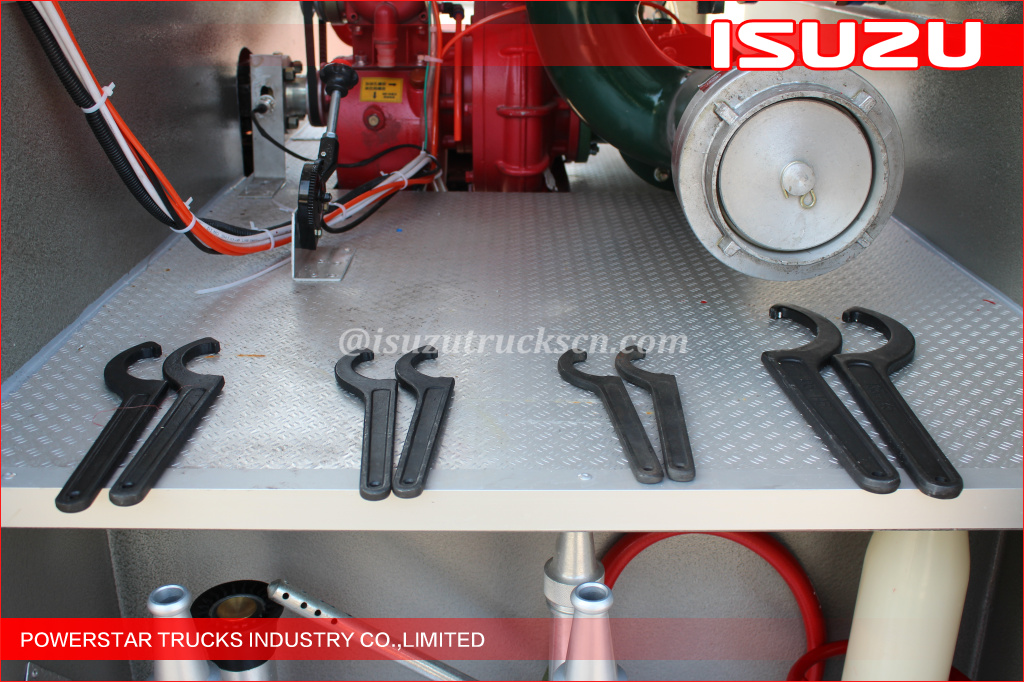 Russian clients inspection Isuzu FVR foam fire truck fire tender fire engine