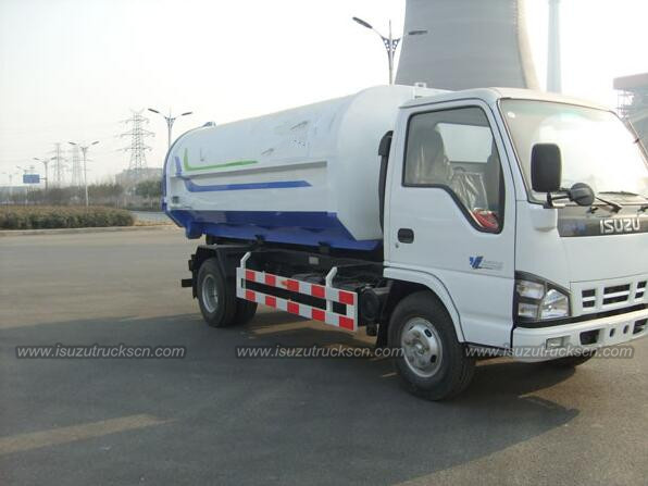 5cbm/m3 Isuzu Garbage Truck / Hook-Lift Truck / Waste Container Vehicle