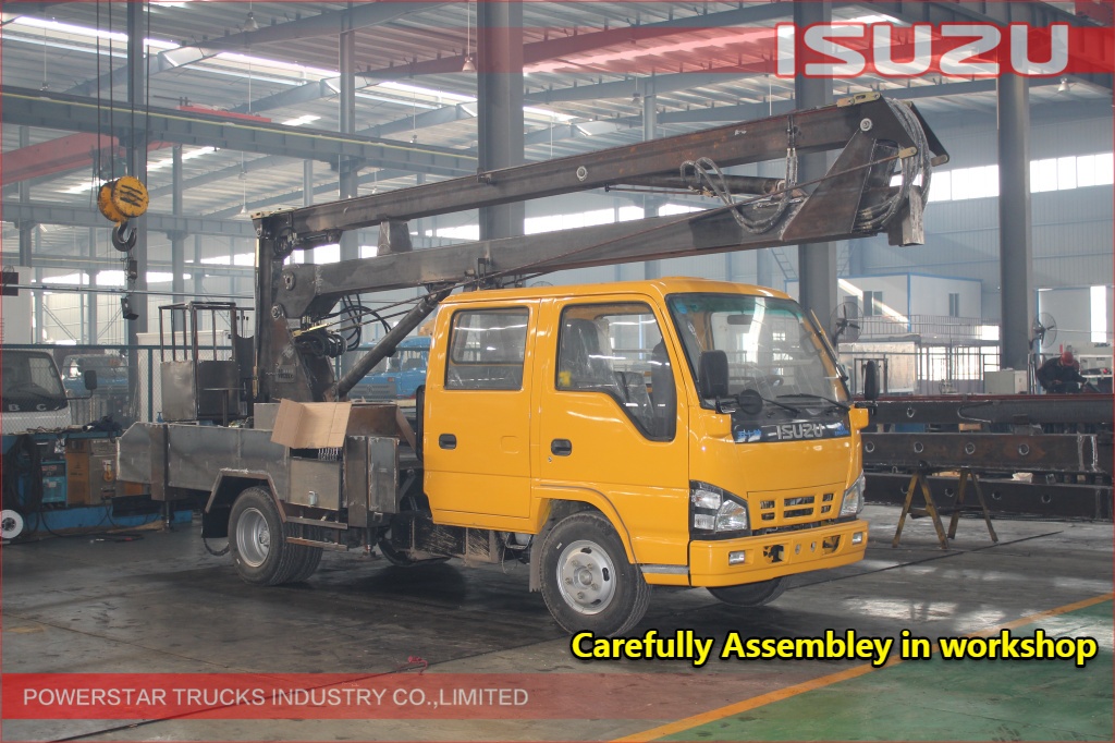 14m ISUZU Aerial work platform truck for engineering project