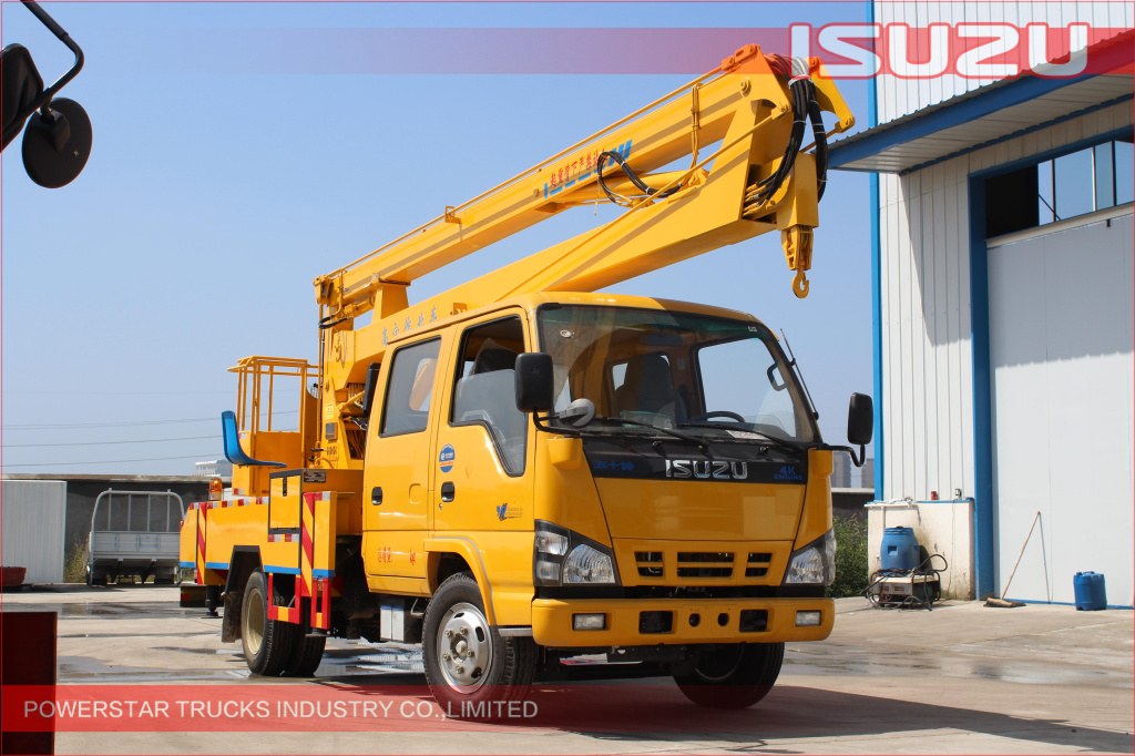 14m ISUZU Aerial work platform truck for engineering project