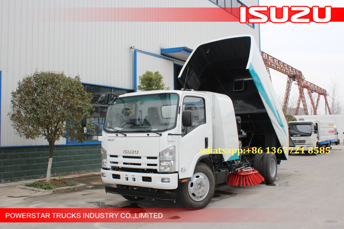 high performance road sweeper truck Isuzu NPR