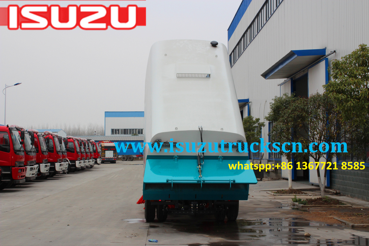 Myanmar 8cbm ISUZU NPR ELF Road Sweeper trucks sweeper master