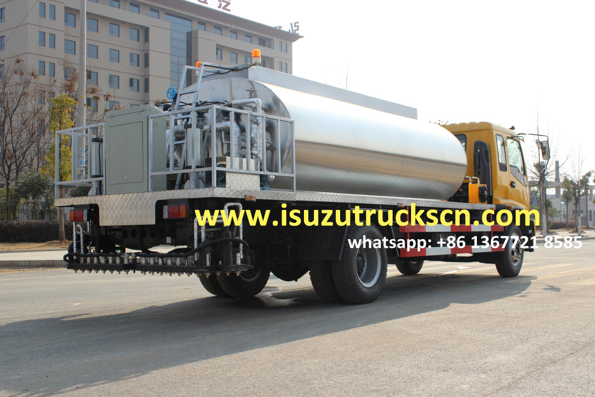 10000L Myanmar Japanese ISUZU FTR Automatic Bitumen Transportation Tank/Asphalt Transportation Tank Truck