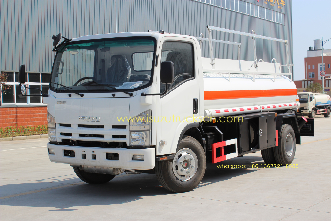 Isuzu 5000L NPR ELF diesel gaoline refuel tank truck oil tank truck