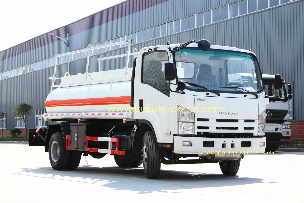 Isuzu 5000L NPR ELF diesel gaoline refuel tank truck oil tank truck