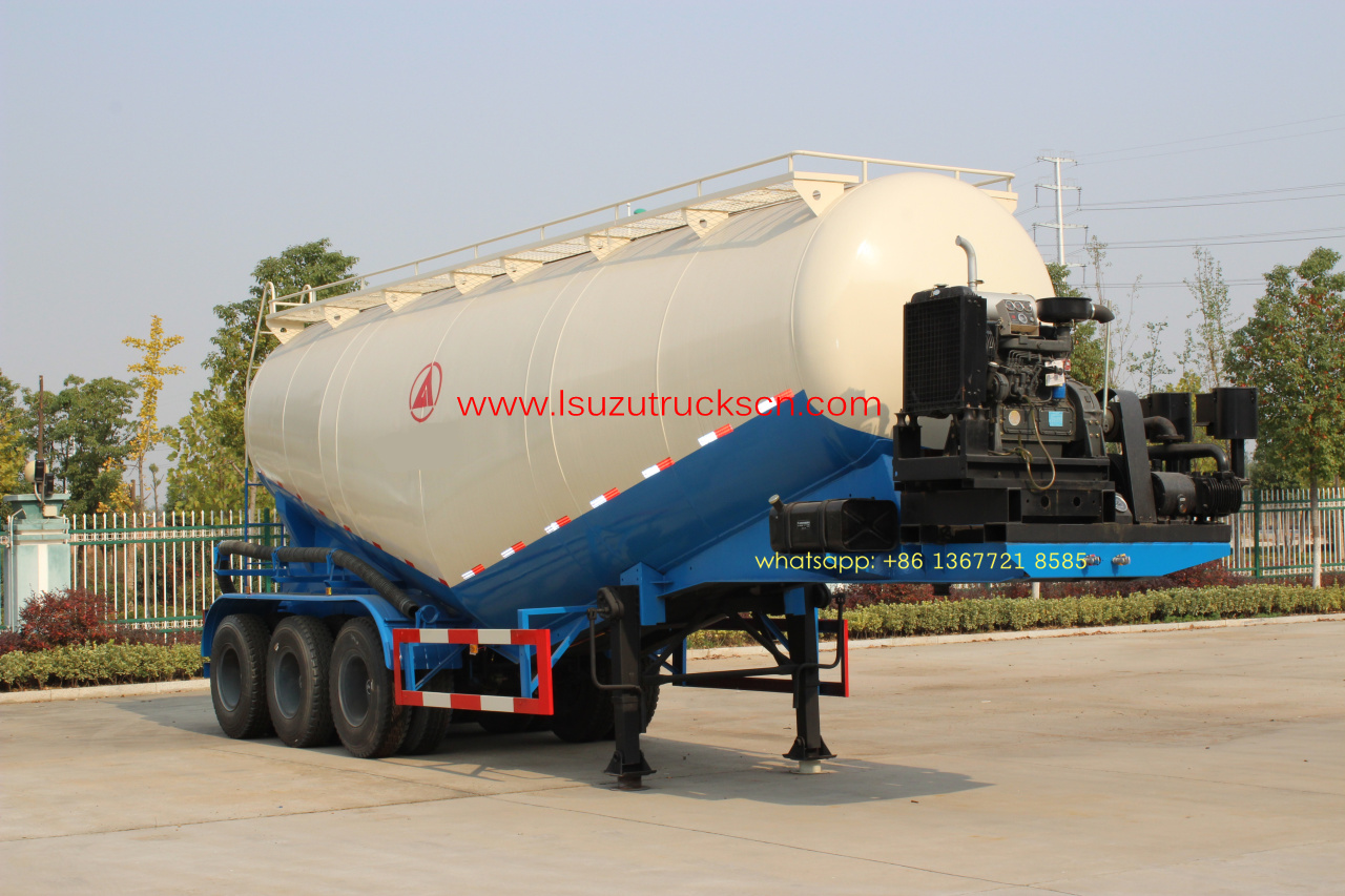 Bulk Cement Trailer (35m3) technical drawing