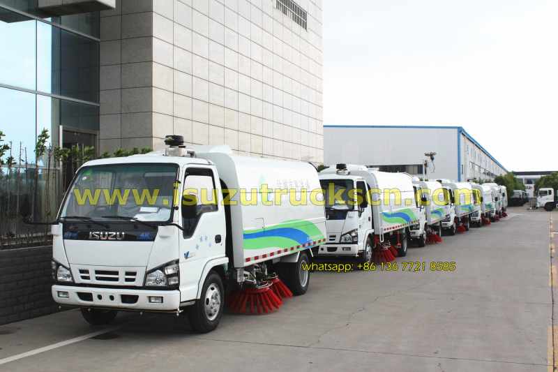 To Manila Government 6units High performance street sweeper truck ISUZU