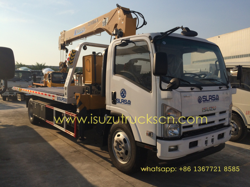 Sierra Leone custom made New Isuzu Wrecker Flatbed Tow Truck 