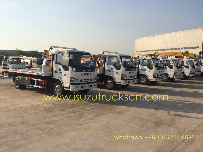  5tons Isuzu new rollback wrecker platform car carrier truck