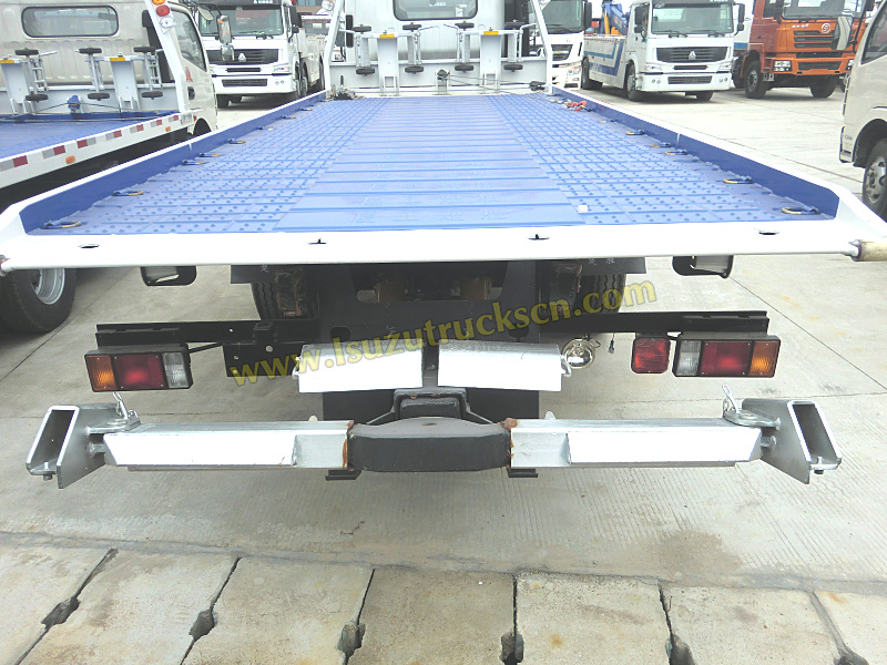 Equatorial Guinea clients order 4units Isuzu 5ton Flatbed road wrecker truck