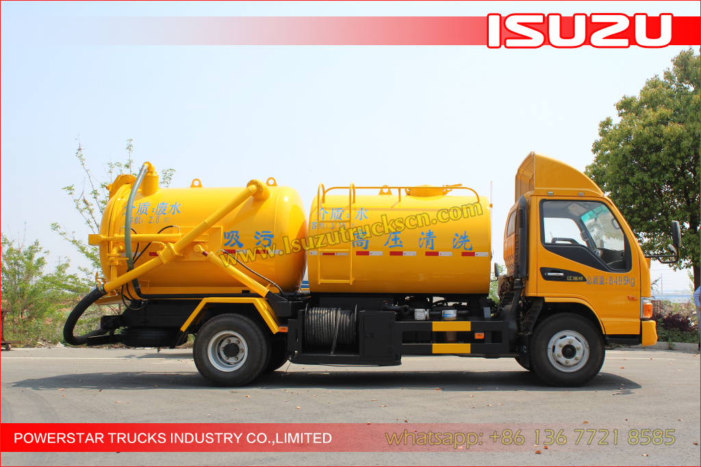 ISUZU Trucks mounted Jetting vacuum trucks