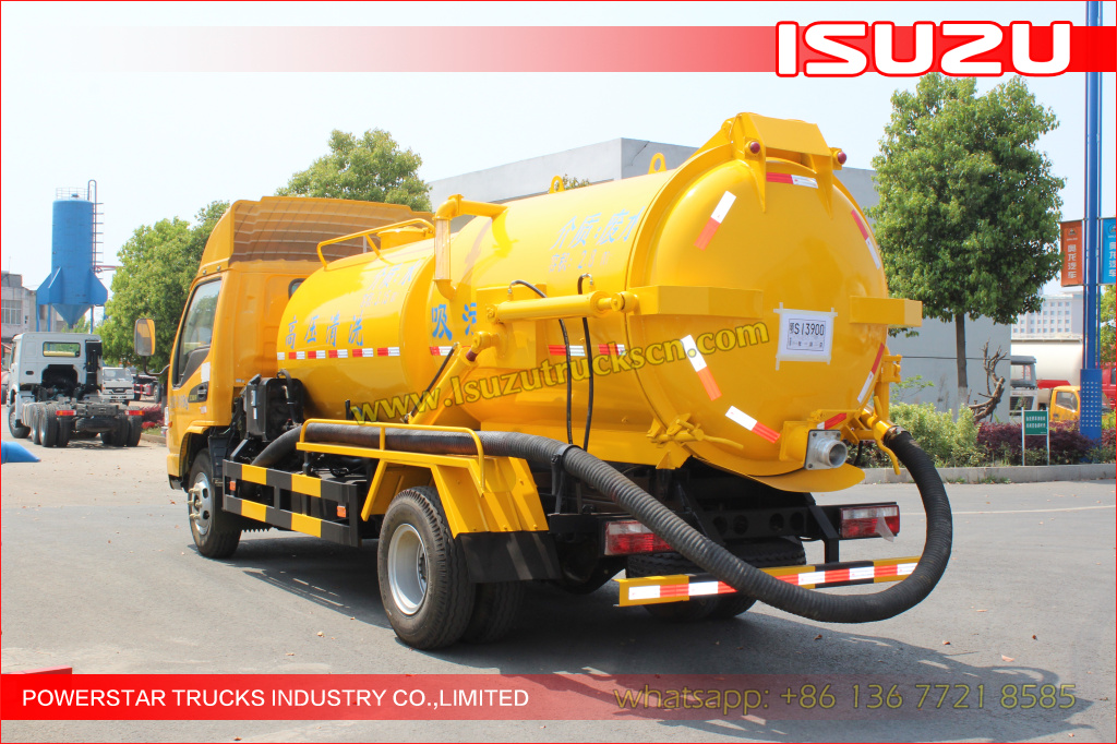 ISUZU Trucks mounted Jetting vacuum trucks