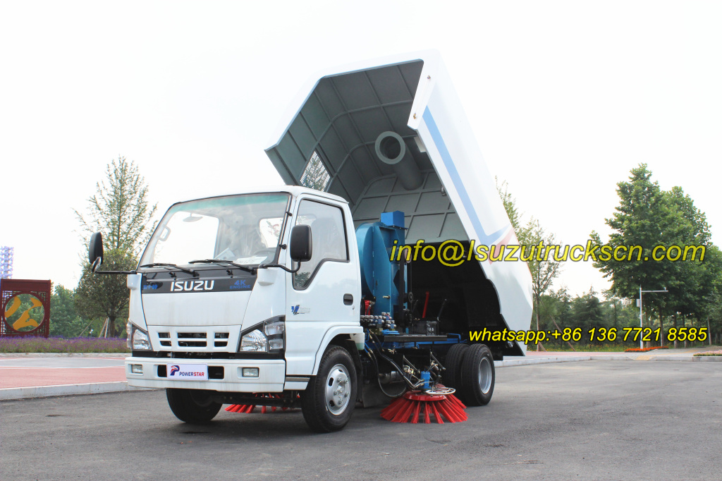 Street Sweeper Truck Isuzu details pictures