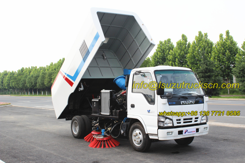 Street Sweeper Truck Isuzu details pictures