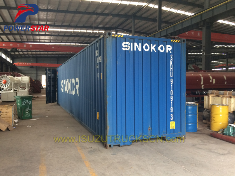 Vacuum Tank kit for Isuzu sewage tanker trucks shipment by container