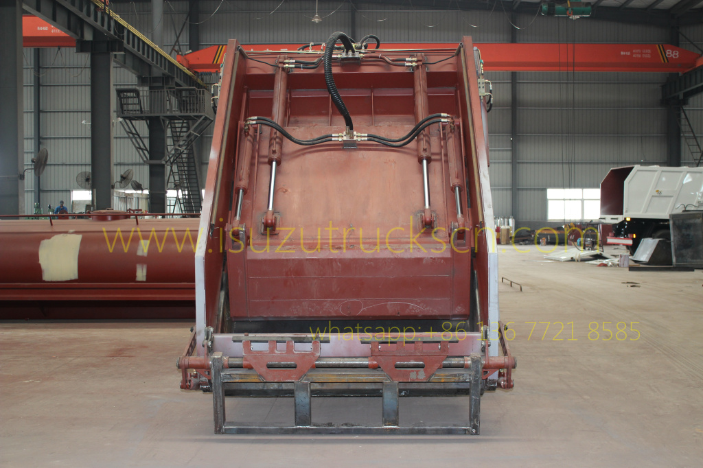 Customer made up structure of Garbage Compactor Truck Body Kit specification and photo