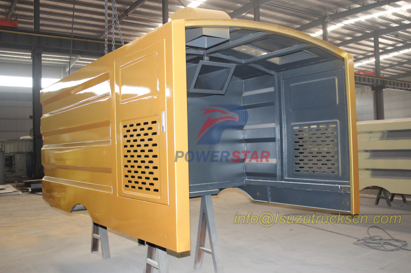 workshop of New square dustbin body for road sweeper truck pictures