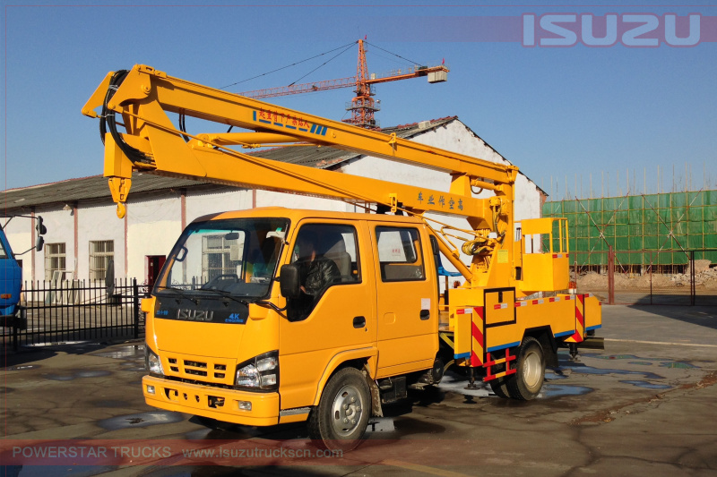 Boom lift truck isuzu